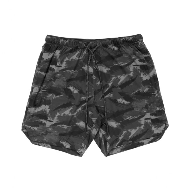 Kmbangi Men's Camouflage Print Elastic Waist Sports Pants with Drawstring