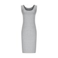 thumbnail image 4 of Ovzne Robes pour Femmes 2025 Robe Femme Printemps/été Grande Taille Mode Sans Manches Col en V Couleur Unie Robe Ample Robe d'Été Liquidation, 4 of 7