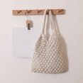 thumbnail image 4 of Cotton Crochet Shoulder Bag - Handmade Boho Purse for Summer Outings & Casual Use, 4 of 7