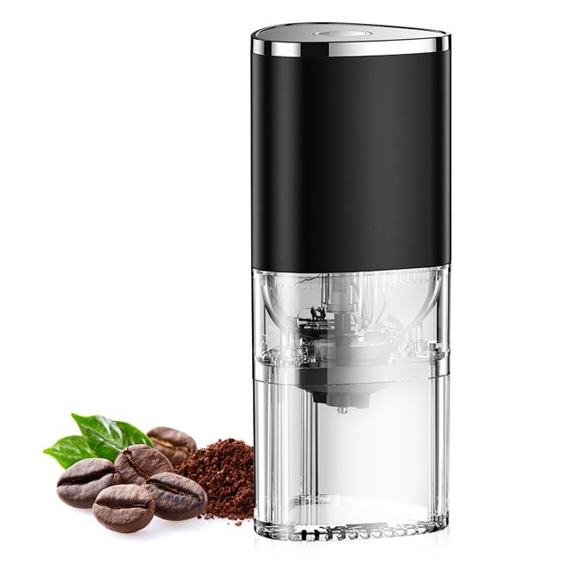 Moulin à Café à Meules Coniques Rechargeable, Moulin Électrique à Grains de Café pour la Maison