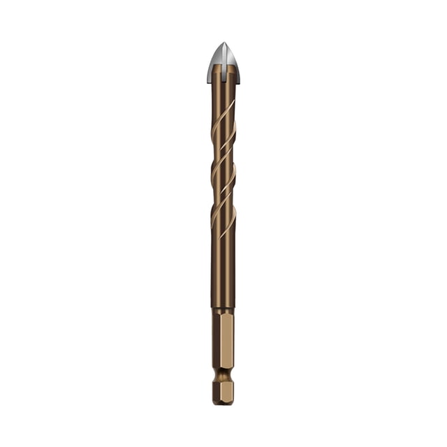 XZNGL Cross Four Blade Drill Bit Ceramic Tile Hexagonal Handle Brick Wall Cement Ceramic Perforated Drill