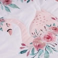 thumbnail image 4 of Sweet Baba Pink Swan Crib Bedding Set For Baby Girls, 5 PC Crib Set Includes Comforter/Skirt/Crib Sheet/Diaper Stacker/Blanket, 4 of 8
