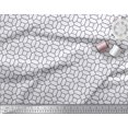 thumbnail image 3 of Soimoi White Rayon Fabric Octagon Art Geometric Printed Fabric 1 Yard 42 Inch Wide, 3 of 5