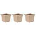 thumbnail image 1 of HC Companies Jardinière Carrée d'Extérieur 15,5 Pouces, Grès (Lot de 3), 1 of 9