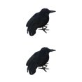 thumbnail image 4 of kurtrusly Horror Props For Halloween - High Simulation Black Crow Ornament For Festive Flying Crow 2Set, 4 of 6