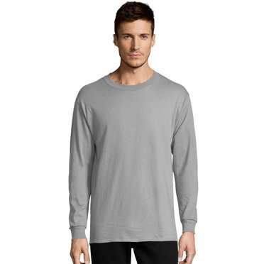 Hanes Mens 5.2 oz Comfortsoft Heavyweight T-Shirt, L, Oxford Grey