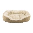 thumbnail image 1 of Sleep Zone Carved Plush Dog Bed, 1 of 4