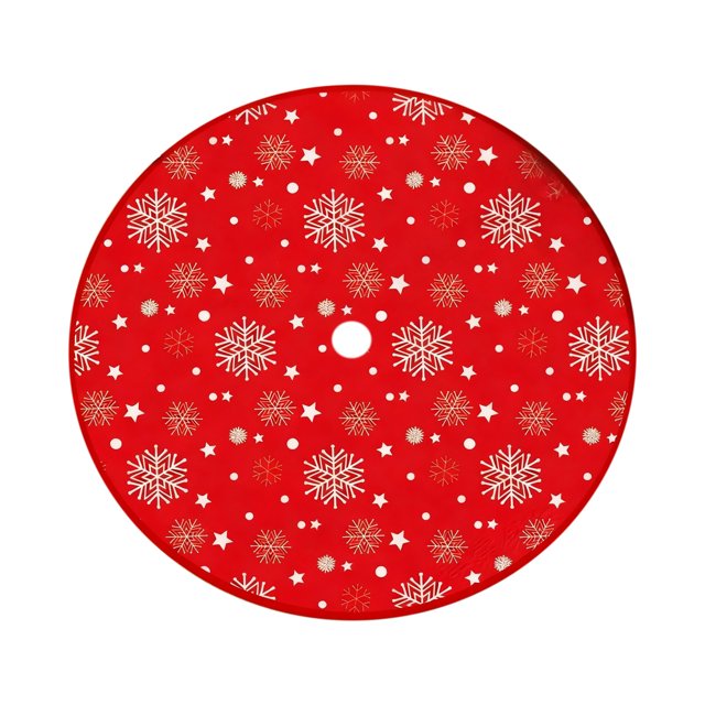 Christmas Tree Skirt 35 in Print Bottom Decoration