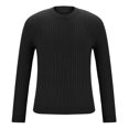 thumbnail image 4 of Styesk Chandail pour Hommes, Manches Longues, Col Rond, Tricoté Uni, 4 of 6