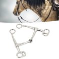 thumbnail image 4 of Mors de Bouche Articulé de Cheval, Mors Robuste de Bris de Cheval en Acier Inoxydable Fiable pour la Ferme, 4 of 8