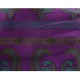 thumbnail image 4 of oneOone Georgette Viscose Fabric Peacock Block Print Fabric BTY 42 Inch Wide, 4 of 4
