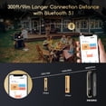 thumbnail image 2 of Inkbird Wireless Meat Thermometer Bluetooth BBQ Thermometer with 91m/300ft App Control and Smart Alarms，Dishwasher Safe, 2 of 11