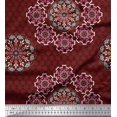thumbnail image 1 of Soimoi Georgette Viscose Fabric Mandala Decorative Print Sewing Fabric Yard 42 Inch Wide, 1 of 3