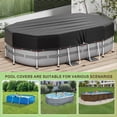 thumbnail image 4 of COSYUMI Oval Pool Cover 12 x 18FT, Heavy Duty Oxford Solar Pool Covers for Above Ground Pool with Winch and Cable, All Season Inflatable Pool Cover for UV Resistant, Waterproof, Snowproof Windproof, 4 of 12