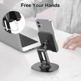 thumbnail image 2 of Cell Phone Stand, TSV Angle Height Adjustable Cellphone Holder Dock Fit for All Mobile Phones Tablet, 2 of 6