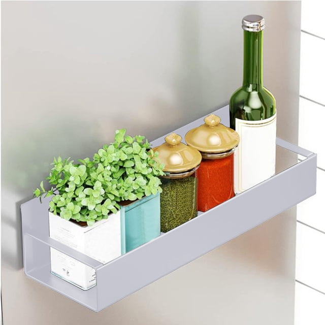 Rbaofujie Magnetic Refrigerator Rack Magnetism Kitchen Multifunctional Iron Art Storage Rack Refrigerator Side Wall Hanging Shelf Magnetism Shelves Clearance Sale
