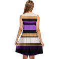 thumbnail image 4 of Ovzne Robes Grande Taille pour Femmes aux Formes Robe Femme Robe Décontractée pour Femme Grande Taille Sans Manches à Col Rond Robe Courte à Rayures Robe Grande Taille Liquidation, 4 of 5