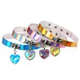thumbnail image 4 of Coofit Women Punk Choker Fashion Creative Heart Design Faux Leather Choker Party Choker, 4 of 10