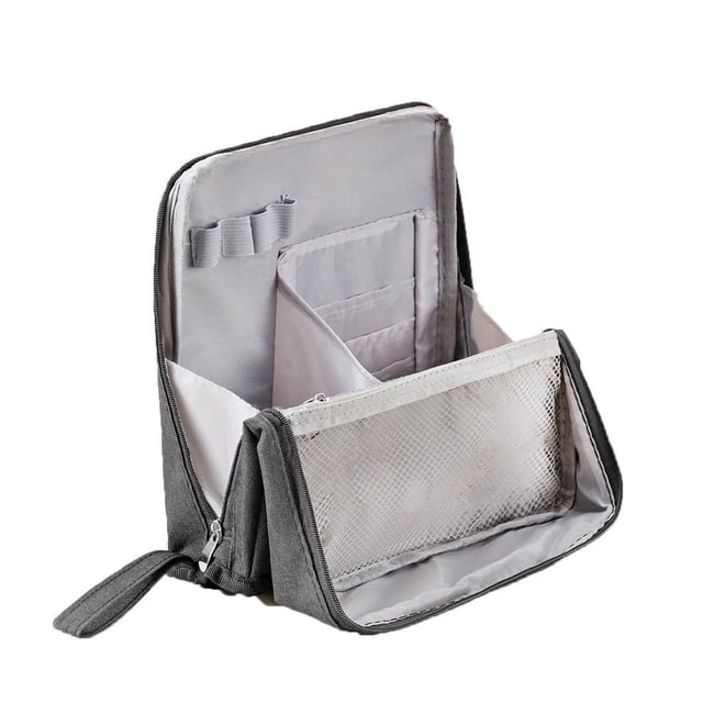Functional Standing Cosmetic Bag For Makeup And Accessories Versatile Compartment Organizer For Beauty Supplies Space Saving Storage Solution For Home And Travel