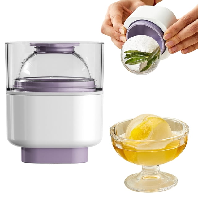 Large Ice Maker Sealed Silicone Round Ice Cube Tray With For & Cold Drinks Quick Release
