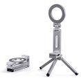thumbnail image 1 of yingyy Magnetic Dedicated Magnetic Tripod, Mini Tripod, Foldable, Phone Stand, Durable Easy Use, Compatible with 12 Mobile silver, 1 of 6