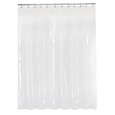 Doublure de douche en PEVA légère et imperméable Mainstays, 178 x 183 cm, transparente