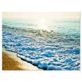 thumbnail image 2 of Bright Blue Tranquil Seashore - Beach Photo Canvas Print, 2 of 3