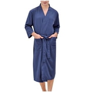 Cardigan Bathrobe Thin Bathrobe Mens Home Clothes Bathrobe Men