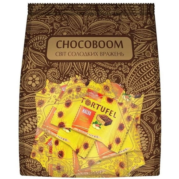 Tortufel Praga Apricot-Cocoa and Peanut Milk Chocolate Waffles, 180g