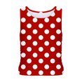 thumbnail image 2 of Plebaso Débardeurs d'Été pour Femmes Slim Imprimé Sans Manches Col Rond Tee-Shirts Froncés Blouses Décontractées pour Femmes, 2 of 4