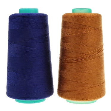 Bobine en Polyester Fil à Broder Métical pour 3000 Yds 20S / 2 Couture Artisanale Bleu