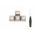 thumbnail image 2 of 4 Keys Arrow Keycaps Zinc Alloy Metal Backlit Keycap OEM Profile for Cherry MX Mechanical Keyboard Switches DIY Replacement (Silver), 2 of 4
