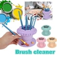 thumbnail image 4 of Silicone Paint Brush Washing Bucket Foldable Brush Cleaner Washer K7 Lot, 4 of 8
