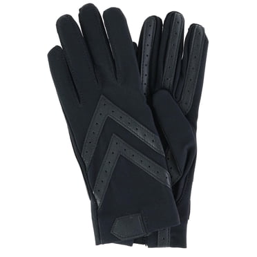 Isotoner Women's Unlined Touchscreen Leather Palm Driving Gloves