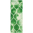 thumbnail image 2 of Safavieh Dip Dye Collection DDY685Q Handmade Moroccan Ogee Geometric Watercolor Green and Ivory Wool Area Rug (5' x 8'), 2 of 10