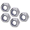 thumbnail image 1 of Ensemble de 100 Pcs d'Écrous de Verrouillage en Nylon, Écrous de Verrouillage en Acier Inoxydable, Kit de Fixation pour Keepenerancem5, 1 of 14