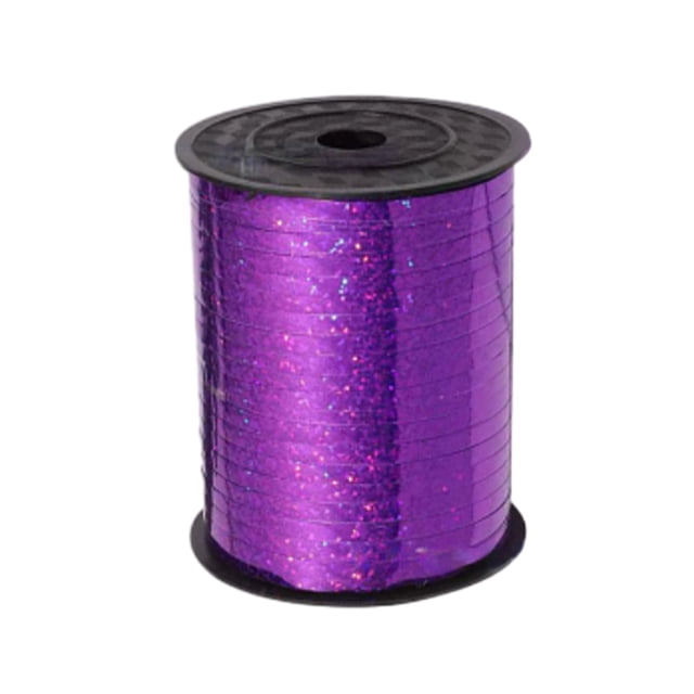 Youkk Plastic Ribbon Sparkling And multifunctional For Wedding And Party Decorations Sturdy Golden Curled Ribbon Purple ribbon 1Set