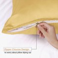 thumbnail image 2 of Unique Bargains Satin Pillowcase Zippered Silky Sateen, 2 of 8