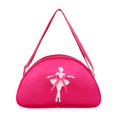 thumbnail image 4 of Xuanheng Sac de Danse Ballet Bandoulière Réglable Sac de Voyage Sac à Main Épaule Douce Rouge Rose, 4 of 8