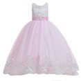 thumbnail image 2 of LSLJS Girls Princess Robes de Concours Enfants Tulle Bal de Promo Robes de Bal à Paillettes Mariage Fête Fleur Longues Robes, 2 of 9