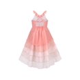 thumbnail image 2 of Robe Fille Dégradé Zigzag Hi-lo Bretelles Dos Nu Sans Manches 6 Ans, 2 of 6