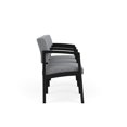 thumbnail image 4 of Lenox Steel Reception Waiting Room Healthcare 3 Seats Chair / Black Steel / Gray, 4 of 5