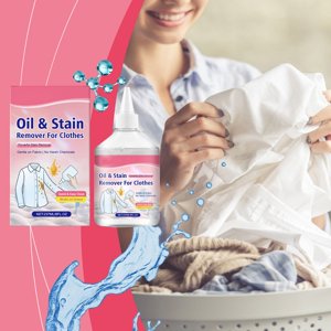 TopLLC Nettoyants domestiques 237ml Dégraissant de vêtements Décompose les écharpes d'huile Protège la couleur et prévient la perte de tissus multiples vêtements nettoyage laisse un détergent