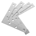 thumbnail image 1 of 4pcs Angle Brackets Stainless Steel L-shaped Flat Angle Bracket Fixing Brackets, 1 of 8