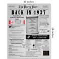 thumbnail image 2 of The Party Post 87th Birthday Party Decorations Poster Born in 1937, 2 of 5
