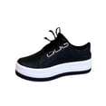 thumbnail image 1 of XZNGL Chaussures de Mode pour Femmes Bout Rond Talons Épais à Lacets Décontractées Légères Espadrilles Décontractées de Printemps, 1 of 9