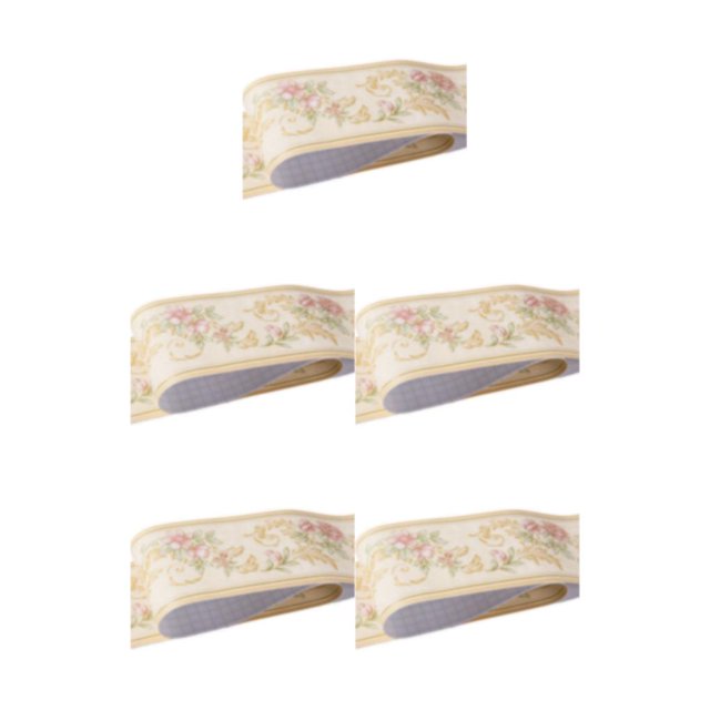 Decodeary Wood Marbling SelfAdhesive Skirting Line Exquisite Workmanship And Retro Fashion PVC Waterproof Waist Line For Wall PVC Beige garden 5Set