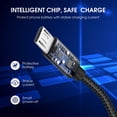 thumbnail image 2 of [2 Pack] Micro USB Cable 4FT, ROFAY USB A Male to Micro USB Sync Charging Android Phone Charger Cable Compatible with PS4, Galaxy S7 Edge/S7/S6,Note 5 4, Black, 2 of 6