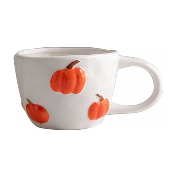 Drppepioner Thanksgiving Pumpkin Ceramic Coffee Mug Fall Harvest Tea Cup Seasonal Pumpkin Drinkware for Coffee Tea Hot Chocolate Home Kitchen office Gift Mug