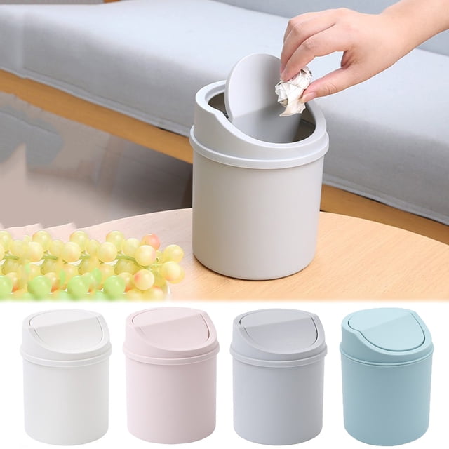 Sales Today Clearance! Household Desktop Trash Can with Lid, Small Mini Desk Trash Bin for Office, Bedroom, Kitchen, and Dorm Rooms, Compact Trash Container for Home Organization